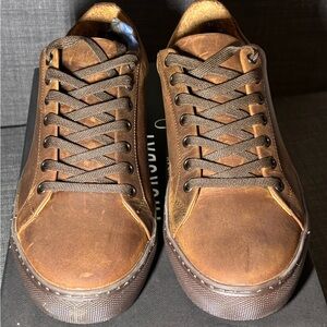 Thursday Boot Company Men's Arizona Adobe Leather Premier Low Top Sneaker, sz 9